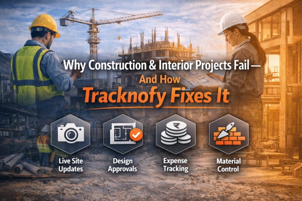 Why Construction & Interior Projects Fail — And How Tracknofy Fixes It